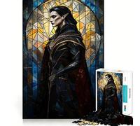 Puzzle da 1000 pezzi con vetrata a tema vampiri per ragazzi,divertente da giocare,con incastri precisi e senza spazi vuoti,ideale per una serata in famiglia (50x75cm)