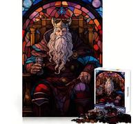 Puzzle da 1000 pezzi con vetrata di Odino, ideale per adulti, un regalo divertente e stimolante per il tempo libero (38x26cm)