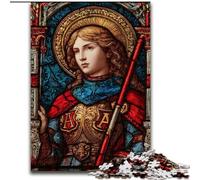 Puzzle da 1000 pezzi con vetrate di San Ambrogio per adulti e ragazzi, per età 14+, giochi divertenti, attività divertenti a casa, regali di compleanno, regali di viaggio (26x38cm)