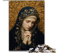 Puzzle da 1000 pezzi con vetrate di San Giovanni Battista per adulti e ragazzi, adatto a persone dai 14 anni in su, idee regalo per la decorazione della casa (26x38cm)