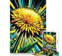 Puzzle da 1000 pezzi con vibrante fiore di dalia per adulti, ideale per stimolare la memoria e il relax, con bordi nitidi e dal design unico (38x52cm)
