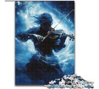 Puzzle da 1000 pezzi con violinista, per adulti, regalo perfetto per compleanni, vacanze, decorazioni per feste spaziali (dimensioni 26x38cm)