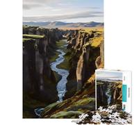 Puzzle da 1000 pezzi con vista dell'Islanda sfida per l'intelligenza giocattolo avvincente gioco per famiglie adatto alle coppie opera d'arte regalo (dimensioni 50x75cm)