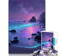 Puzzle da 1000 pezzi con vista notturna sulla Via Lattea per adolescenti e adulti con poster abbinato e foglio di quiz per età dai 14 anni in su (26x38cm)