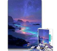 Puzzle da 1000 pezzi con vista notturna sulla Via Lattea per adulti e adolescenti giocattolo educativo antistress ottimi regali e giocattoli (50x75cm)