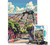 Puzzle da 1000 pezzi con vista panoramica di San Francisco, ideale per ragazzi, gioco interattivo di gruppo, immagine da assemblare e decorazione murale (50x75cm)