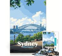 Puzzle da 1000 pezzi con vista sul Sydney Harbour Bridge per ragazzi, ideale per migliorare la memoria, rilassarsi e divertirsi Design e assemblaggio una piacevole sorpresa 38x26cm