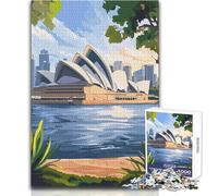 Puzzle da 1000 pezzi con vista sul Teatro dell'Opera di Sydney, per adolescenti, gioco divertente per lo sviluppo cognitivo, regalo speciale per una celebrazione premurosa, dimensioni 38x26cm
