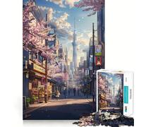 Puzzle da 1000 pezzi con vista sulla città di Tokyo, ideale per ragazzi, gioco di abilità mentale, svago e divertimento, design e assemblaggio, regalo elegante 38x52cm