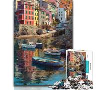 Puzzle da 1000 pezzi con vista sulla città e sul mare, 1000 pezzi per adolescenti, giochi educativi, decorazioni per la casa, regalo di compleanno, regali, arte murale 50x75cm