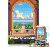 Puzzle da 1000 pezzi con vista sulla Reggia di Versailles per ragazzi, gioco di logica e abilità, morbido, rilassante, taglio preciso, regalo prezioso (50x75cm)