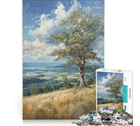 Puzzle da 1000 pezzi con vista sulla valle giocattolo fai-da-te rilassante e stimolante per la mente compleanno e Natale 50x75cm