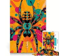 Puzzle da 1000 pezzi con vivace illustrazione di ragno per adulti,divertente gioco mentale con tecnologia di taglio laser avanzata,sfida divertente per il tempo di attesa (38x26cm)