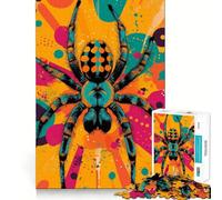 Puzzle da 1000 pezzi con vivace illustrazione di un ragno,divertente per allenare la mente,con incastri precisi e senza spazi vuoti,ideale per creare un legame speciale con i propri cari (38x52cm)