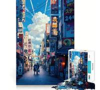 Puzzle da 1000 pezzi con vivace scena di strada giapponese,ideale per adulti Gioco di sfida mentale con tagli precisi e allineamento perfetto Divertimento assicurato per tutta Attività serale