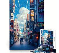 Puzzle da 1000 pezzi con vivace scena di strada giapponese per adolescenti ideale per stimolare la creatività e creare un'atmosfera serena e rilassante perfetta per un Natale all'insegna del design