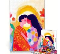 Puzzle da 1000 pezzi con vivida visione fauvista de "Il Bacio", ideale per adolescenti Attività divertente e rilassante che stimola l'intelletto Bordi precisi Regalo perfetto (38x26cm)