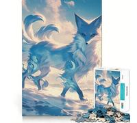 Puzzle da 1000 pezzi con volpe Kitsune mistica per adolescenti, rompicapo rilassante, arte da assemblare, regalo di alta qualità (50x75cm)