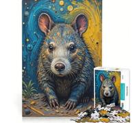 Puzzle da 1000 pezzi con vombato, gioco per tutta la famiglia, divertente e spiritoso, compleanno e Natale 38x52cm