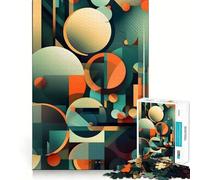 Puzzle da 1000 pezzi con vortici di colori vivaci e bordi senza soluzione di continuità,gioco divertente che stimola la mente,ideale per momenti di svago,regalo artistico di Natale 38x26cm