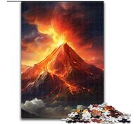 Puzzle da 1000 pezzi con vulcano in eruzione, realizzato in cartone, per adolescenti e ragazzi, ideale come regalo di compleanno e di festa, 1000 pezzi(26x38cm)