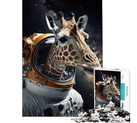 Puzzle da 1000 pezzi con zebra e astronauta impegnativo da completare perfetto come decorazione e gioco rompicapo per ragazzi dai 14 anni in su 38x52cm