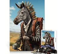 Puzzle da 1000 pezzi con zebra, guida di viaggio, per adulti, esercizio mentale, piacevole attività, vestibilità perfetta, regalo di Natale accogliente (50x75cm)