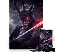 Puzzle da 1000 pezzi con zebra, samurai guerriero e animale per adulti, per lo sviluppo cognitivo e il tempo libero Unisciti per un Natale gioioso (38x26cm)