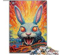 Puzzle da 1000 pezzi "Conigli d'arte" per adulti, dimensioni 50x75cm, ideale per adolescenti e collezionisti, regalo da viaggio, attività per famiglie