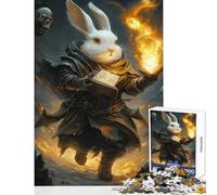 Puzzle da 1000 pezzi coniglio stregone decorazione per la casa giocattoli regalo per compleanni gioco pratico adatto per la decorazione del desktop dimensioni 50x75cm
