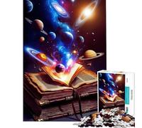 Puzzle da 1000 pezzi "Conoscenza Cosmica - Libro dell'Universo" - Gioco rompicapo per l'intelligenza - Sfida per il cervello - Giocattolo avvincente - Regalo per compleanni - Sfida difficile (38x26cm)