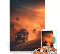 Puzzle da 1000 pezzi Convoglio militare in un paesaggio desertico gioco interattivo regalo di compleanno compleanno e Natale 50x75cm