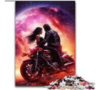 Puzzle da 1000 pezzi "Coppia di motociclette Galaxy" in legno, regalo perfetto per compleanni, Natale, Halloween, Ringraziamento, Pasqua 1000 pezzi(50x75cm)