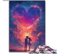 Puzzle da 1000 pezzi Coppia innamorata, puzzle impegnativo, adolescenti, coppie e amici per compleanni, Natale, dimensioni 26x38cm