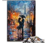 Puzzle da 1000 pezzi "Coppia sotto la Torre Eiffel" per adulti e ragazzi, giochi divertenti Ogni pezzo è unico Gioco divertente e stimolante per tutta la famiglia (26x38cm)