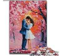 Puzzle da 1000 pezzi "Coppia sotto l'albero" per adulti, gioco stimolante, ideale come regalo per tutta la famiglia (26x38cm)