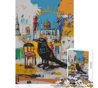 Puzzle da 1000 pezzi Corvo originale con cupola dorata e guglia giocattoli per la casa regali di Babbo Natale segreto giochi educativi interessanti per ridurre lo stress (dimensioni 38x26cm)