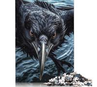 Puzzle da 1000 pezzi "Corvo Volante Curioso" per Adulti, Difficoltà: Puzzle Giocattolo Educativo, Giochi, Decorazione per la Famiglia, 1000 pezzi (38x26 cm)