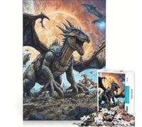 Puzzle da 1000 pezzi Cosmic Alien Dino Odyssey, gioco pratico, difficile, compleanno e Natale 38x52cm
