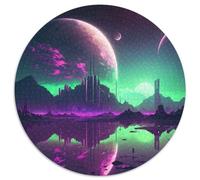 Puzzle da 1000 pezzi "Cosmic Cityscape" per adulti, perfetto per adolescenti, per rafforzare i legami familiari, rompicapo e regalo fai da te per la casa, 67,5x67,5 cm.