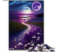 Puzzle da 1000 pezzi "Cosmic Fantasy Beach", puzzle in cartone, attività di legame familiare, regalo per la casa, gioco di ruolo per famiglie, 1000 pezzi(26x38cm)