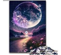 Puzzle da 1000 pezzi "Cosmic Fantasy Beach Puzzle", un rompicapo stimolante per adolescenti, perfetto come decorazione per la casa o come regalo (dimensioni: 26x38cm)