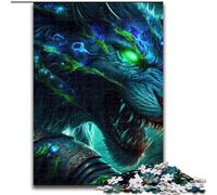 Puzzle da 1000 pezzi Cosmic Warrior Wolf, gioco interattivo per famiglie, ideale per adolescenti, rompicapo (dimensioni 26x38cm)