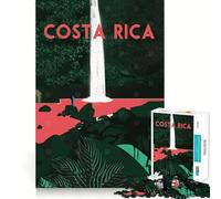 Puzzle da 1000 pezzi Costa Rica Gioco di pulizia e assemblaggio Regalo intelligente per il relax e il divertimento Regalo di Natale (38x26cm)
