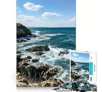 Puzzle da 1000 pezzi "Costa rocciosa" per adulti, ideale per migliorare la memoria, calmare la mente, assemblare e creare un'attività creativa (50x75cm)