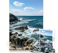 Puzzle da 1000 pezzi "Costa rocciosa" per adulti, ideale per migliorare la memoria, calmare la mente, assemblare e creare un'attività creativa (50x75cm)