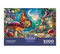 Puzzle da 1000 pezzi "Cottage magico" Foresta magica con cottage per giochi educativi per adulti Decorazione per la casa Difficile e stimolante Compleanno per uomini e donne 38x26 cm Regali