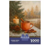 Puzzle Da 1000 Pezzi Cozy Winter Still Life Painting Puzzle Per Adulti Gioco Pratico Sfida Difficile Interazione Genitore-figlio 38x26cm/1000pcs