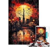 Puzzle da 1000 pezzi Cremisi Crepuscolo︰ Tokyo al tramonto Puzzle per adolescenti Corsa di velocità manuale per compleanno Natale compleanno e Natale 38x52cm