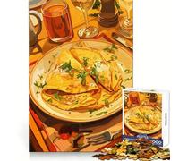 Puzzle da 1000 pezzi Crêpes con prezzemolo e vino bianco Taglio preciso Gioco di concentrazione Divertimento per il tempo libero Regalo di compleanno (50x75cm)